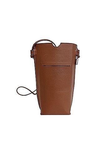 Loewe LOEWE Leather Pouch, Brown (view 2)