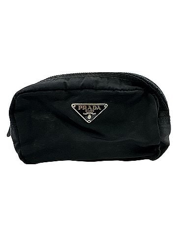 Prada PRADA Triangle Nylon Pouch, Black (view 1)