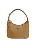 Prada 100% Nylon Tan PRADA Triangle Nylon Pouch, Beige One size - photo 1