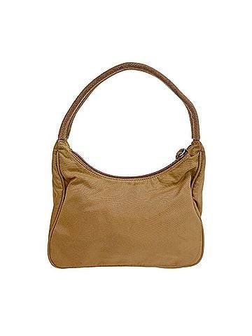 Prada PRADA Triangle Nylon Pouch, Beige (view 2)