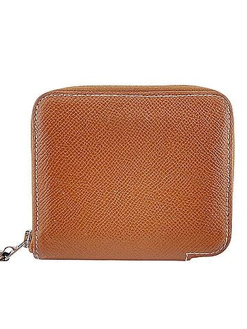 Hermès HERMES Azap Compact Silk In Wallet Lion Coin Case Brown (view 2)