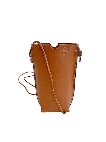 Loewe LOEWE Gate Pocket Shoulder Bag Smartphone Pouch Brown (view 1)