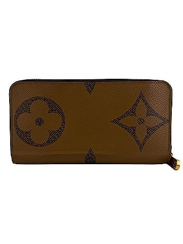 Louis Vuitton LOUIS VUITTON M69353 Zippy Wallet Giant Monogram Reverse Leather Long Brown (view 2)