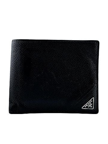 Prada PRADA 2MO513 Saffiano Leather Bi-fold Wallet, Black (view 1)
