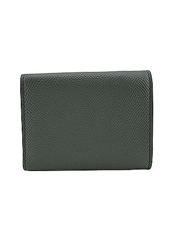 Christian Dior Christian Dior Dior Saddle Lotus Compact Wallet, Leather Tri-fold Gray (view 2)
