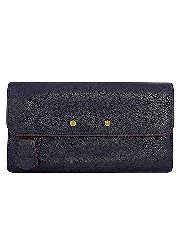 Louis Vuitton LOUIS VUITTON M62127 Portefeuille Pont Neuf Monogram Empreinte Long Wallet Navy (view 1)