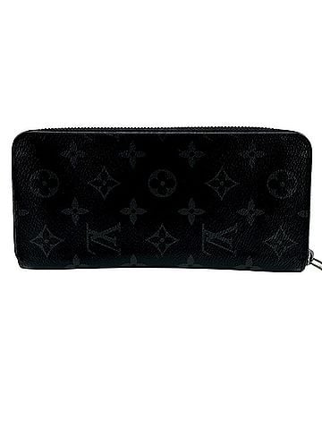 Louis Vuitton LOUIS VUITTON M62295 Zippy Wallet Vertical Round Monogram Eclipse Long Black Men's (view 1)