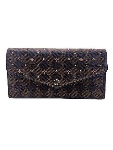 Louis Vuitton LOUIS VUITTON Louis Vuitton N60476 Portefeuille Sarah Damier Ebene Long Wallet Brown Women's (view 1)