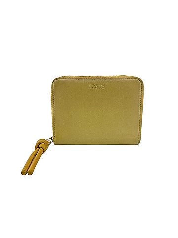 Loewe LOEWE Knot Compact Zip Wallet, Bi-fold Yellow (view 1)