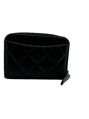 Chanel CHANEL Round Coin Purse, Matelasse, Black, Women's (view 2)