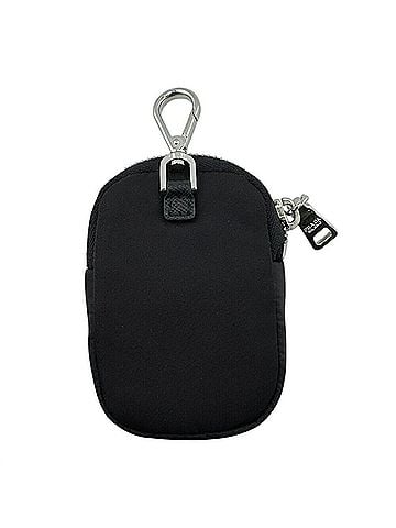 Prada PRADA 1TT119 Key Re-Nylon Mini Triangle Pouch, Black (view 2)