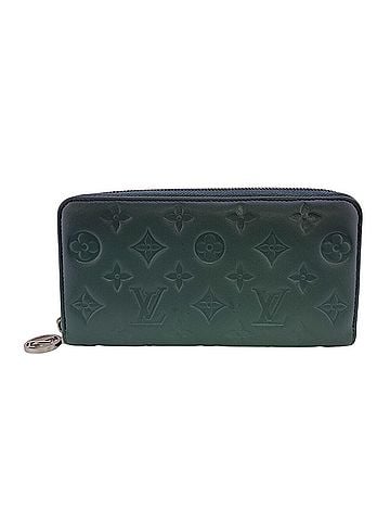 Louis Vuitton LOUIS VUITTON M81707 Zippy Wallet, Japan Limited Edition, Monogram Embossed Long Blue (view 2)