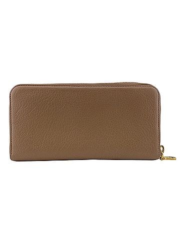 Miu Miu Miu Miu MIUMIU 5M0506 Round Zipper Logo Long Wallet Beige (view 2)