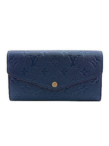 Louis Vuitton LOUIS VUITTON M62125 Portefeuille Sarah Flap Bifold Empreinte Long Wallet Navy Women's (view 1)