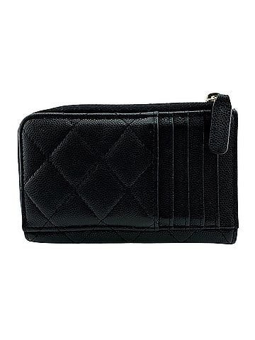 Chanel CHANEL Matelassé Caviar Skin Coin Case Wallet Black (view 2)