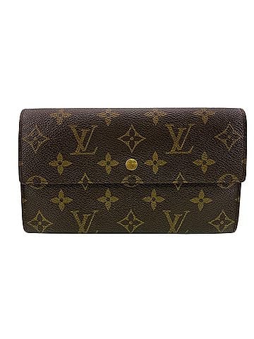 Louis Vuitton LOUIS VUITTON Louis Vuitton M61215 Portefeuille Tresor International Monogram Tri-fold Wallet Brown (view 1)