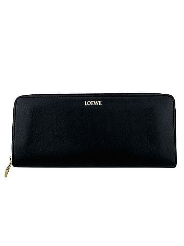 Loewe LOEWE (Loewe) Round Zip Long Wallet, Black (view 1)