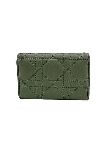 Christian Dior Christian Dior Dior Glycine Wallet, Lady Cannage Bifold Green, Women's (view 2)