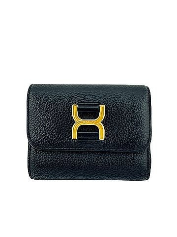 Chloé Chloé Chloe Marcie Small Trifold Wallet in Black (view 1)