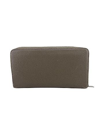 Céline CELINE Celine Round Zipper Logo Long Wallet, Gray (view 2)