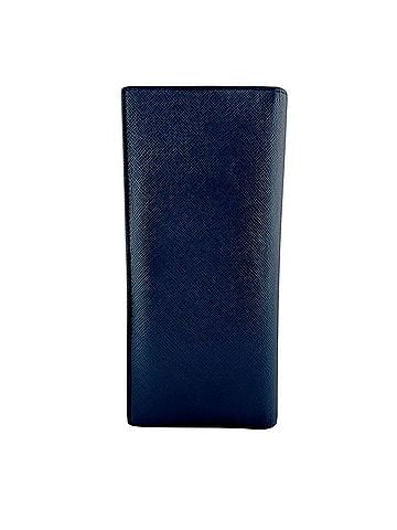 Prada PRADA 2MV836 Saffiano Leather Long Wallet, Bi-fold Navy (view 2)