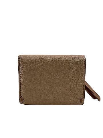Fendi FENDI 8M0499 Peekaboo Micro Topstitch Selleria Tri-fold Wallet in Pink (view 2)