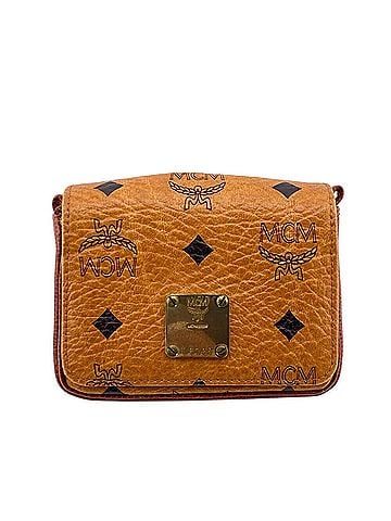 MCM MCM Glam Visetos Pouch, Brown, Women's (view 1)