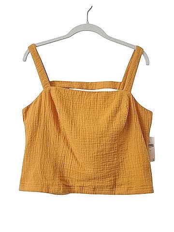 Anthropologie Crop Smock Cotton Gauze Sleeveless Top (view 1)