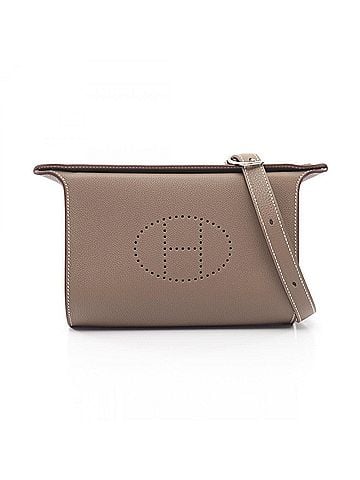 Hermès Hermes HERMES Vide Poche Etoupe Shoulder Bag Handbag Togo Leather Women's Gray (view 1)