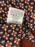 Tory Burch 100% Silk Print Blue Orange Blouse Size 14 - photo 6