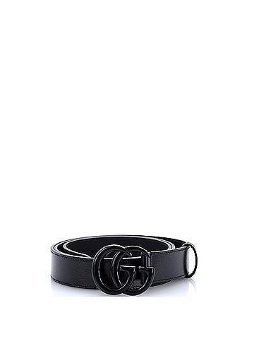 Gucci GG Marmont Monochrome Belt Leather with Enamel Wide (view 1)