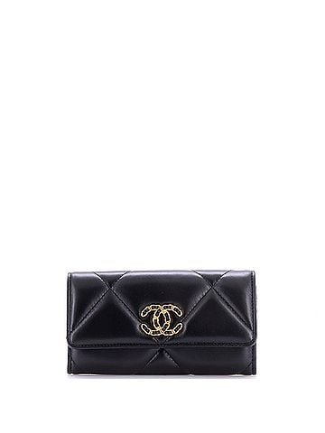 Chanel 19 Flap Wallet Quilted Lambskin Small (view 1)