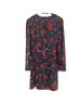 WAYF Multicolor Floral Sequin Low V-Neck Faux Wrap Mini Dress Casual Dress - photo 2