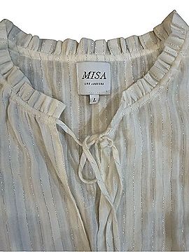 MISA Los Angeles While Ruffle Dress Casual Dress (view 2)