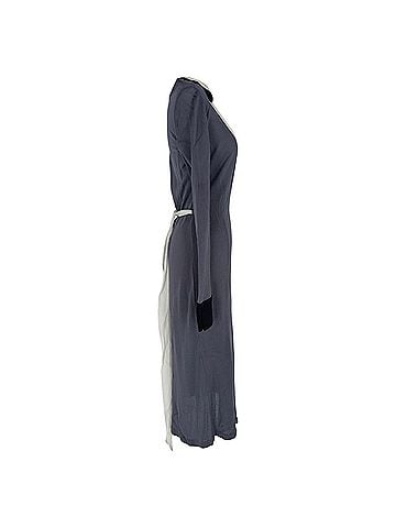 Diane von Furstenberg Diane Von Furstenberg Midi Wrap Dress in Grey Viscose (view 2)