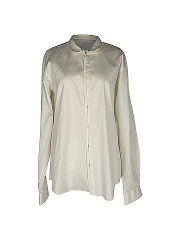Shanghai Tang Shanghai Tang Button-Down Shirt in White Cotton (view 1)