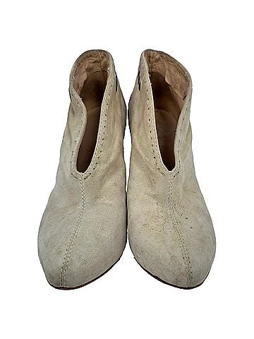 Giuseppe Zanotti Giuseppe Zanotti Wedge Ankle Boots in Beige Suede (view 2)