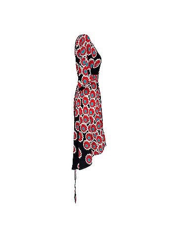 Diane von Furstenberg Diane Von Furstenberg Beach Kimono Printed Dress in Multicolor Silk (view 2)