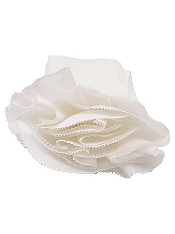 Zimmermann Zimmermann Flower Neck Scarf in Ivory Viscose (view 2)