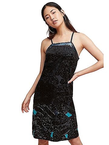 Moulinette Soeurs Imogen Embellished Slip Moulinette Soeurs Cocktail Dress (view 1)