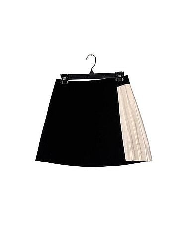 Alice + Olivia Toni Classics Colorblock Pleated Mini Skirt Casual Skirt (view 1)