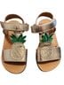 Mini Boden Gold Metallic Pineapple Sandals Sandals - photo 1