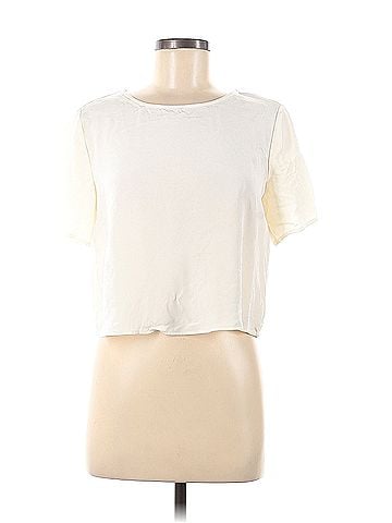 Cuyana Cuyana Short Sleeve Silk Top (view 1)