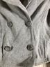 Express 100% Cotton 96% Spandex Gray Jacket Size S - photo 3
