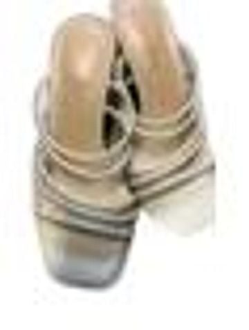 Nine West Cream Multi-Strap Square-Toe Heeled Mules Heels (view 2)