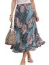 Koret 100% Polyester Paisley Plaid Multi Color Casual Skirt Size 16 - photo 1