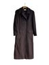 Calvin Klein 100% Lambswool Brown Wool Coat Size 8 - photo 1