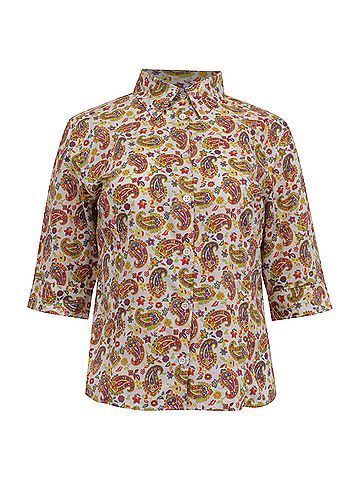 ETRO Etro Paisley Print Short Sleeve Shirt in Multicolor Cotton (view 1)