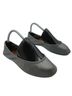 Tieks Tieks Flats Silver Metallic Pewter Classic Ballet Shoes Leather Womens 8 Flats - photo 1