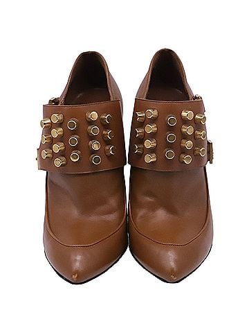 Gucci Gucci Charlotte Studded Ankle Boots in Brown Leather (view 2)